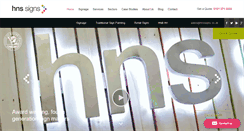 Desktop Screenshot of hnssigns.co.uk